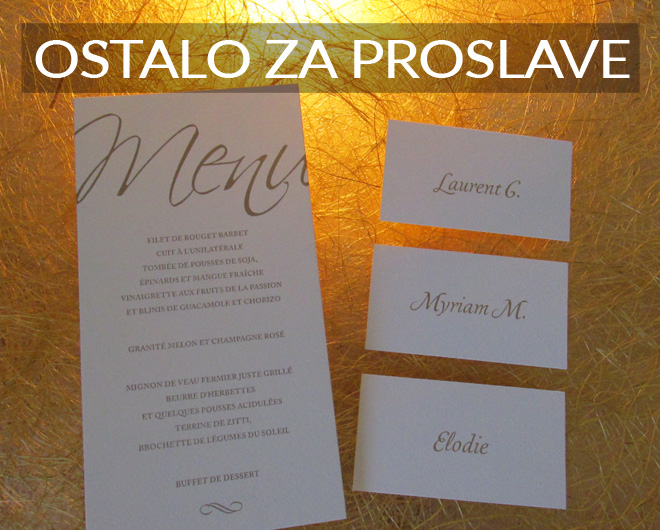 OSTALO ZA PROSLAVE